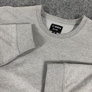 Cuts Clothing Hyperloop Pullover Split-Hem Heather Gray Sweatshirt Size XL